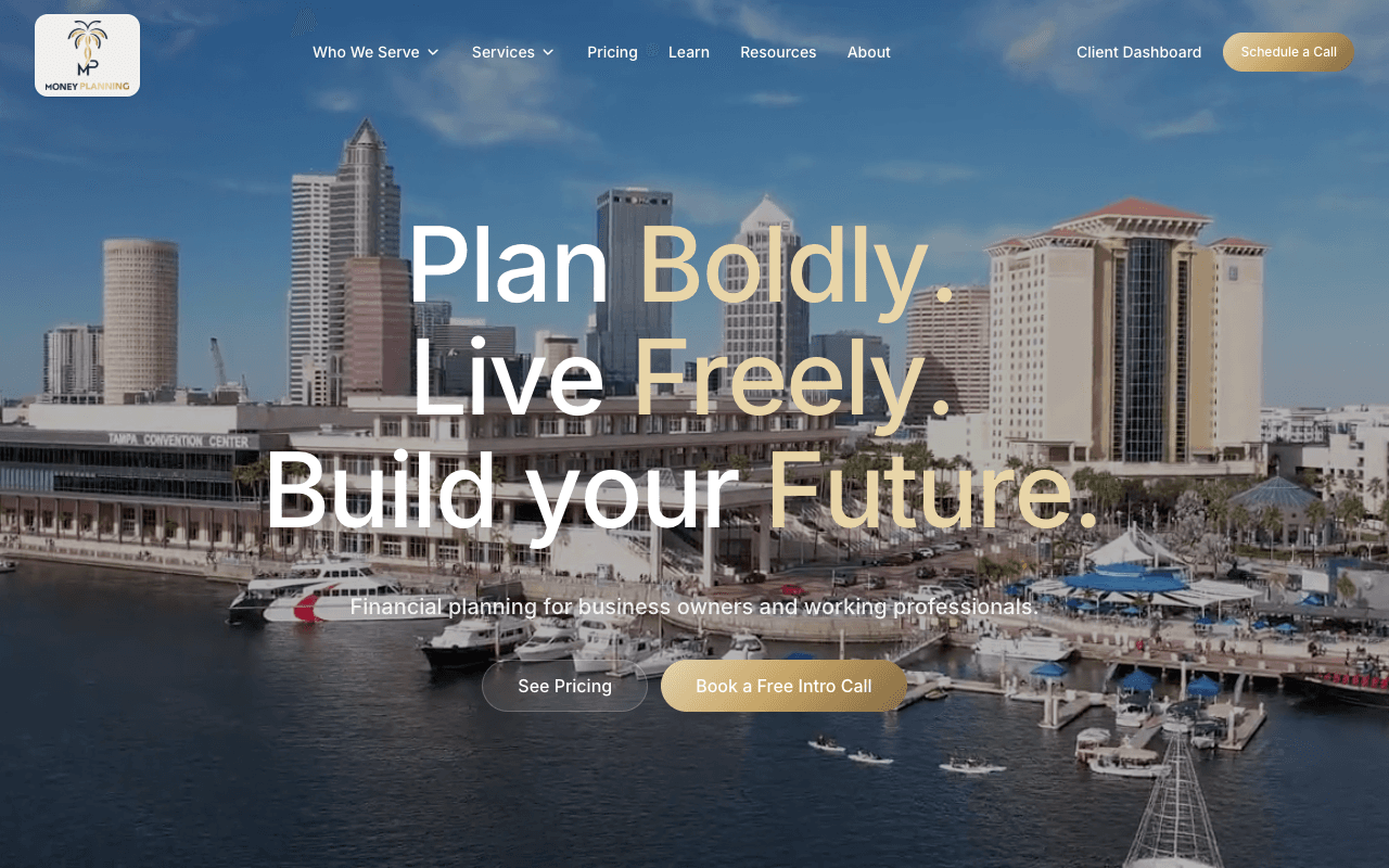 Start Money Planning website on desktop