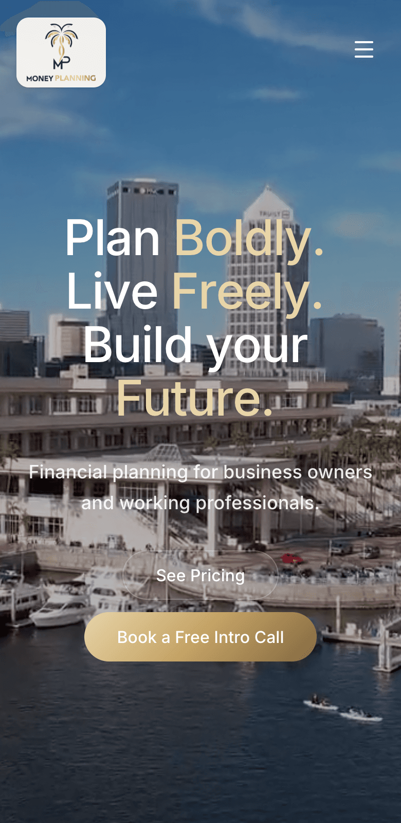 Start Money Planning website on mobile