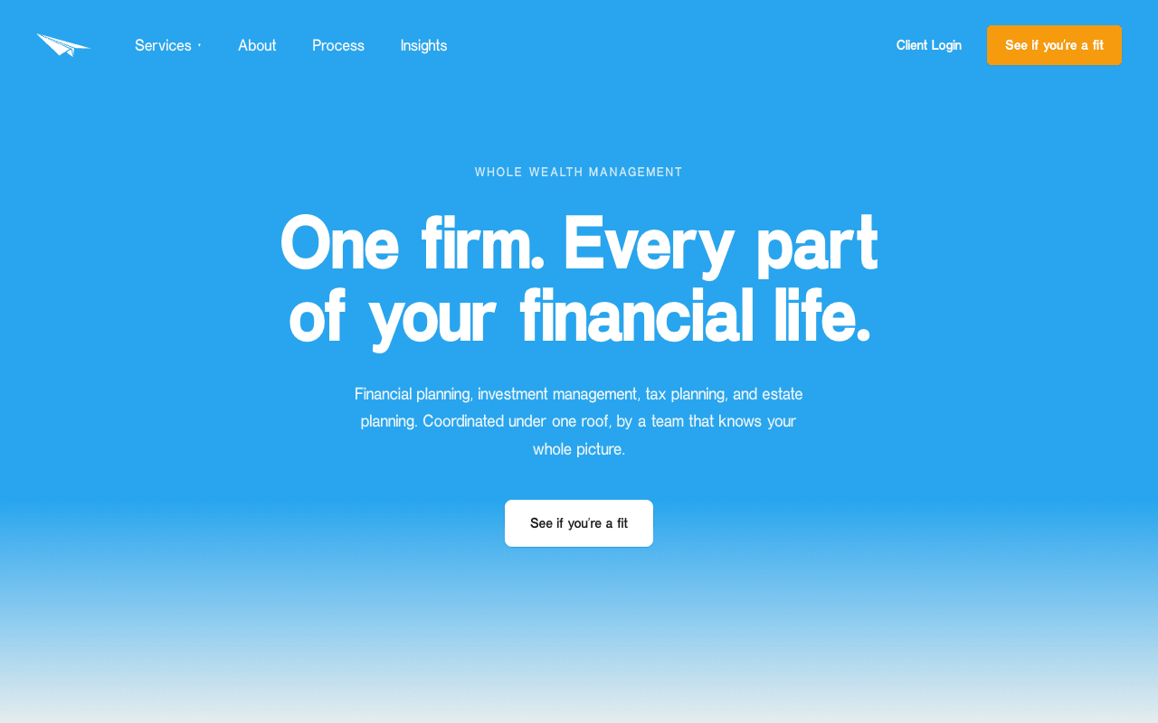 Up Capital Management website on desktop