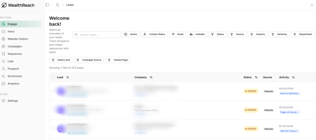 Convert: WealthReach conversion software